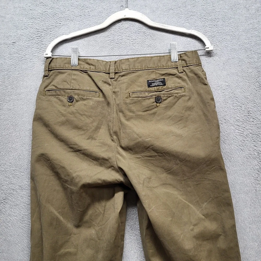 Banana Republic Men Pants 29X32 Khaki Chino Twill READ